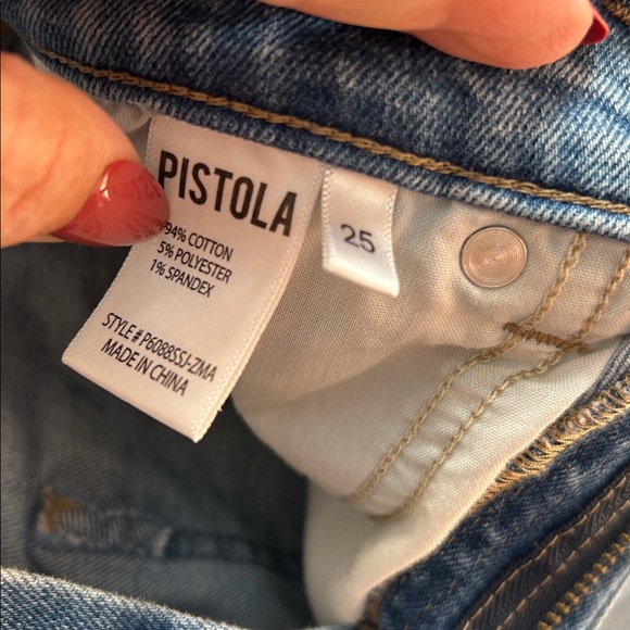 Pistola Lennon High Rise Crop Boot Jean, Size 25 - Picture 6 of 6